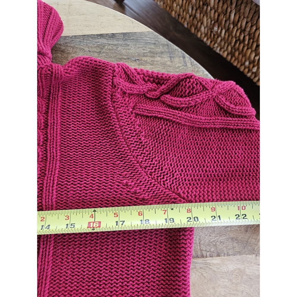 Eddie Bauer Pink Cable Knit Turtleneck Sweater - Picture 5 of 7